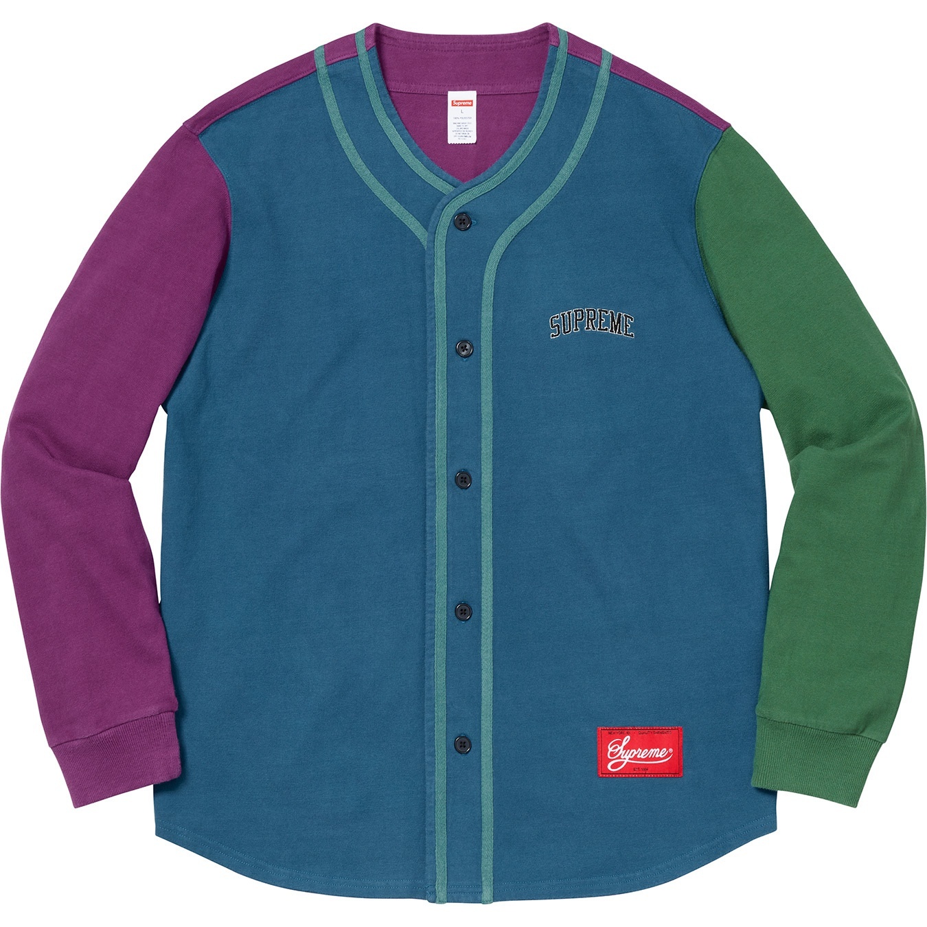 Color Blocked Baseball Top view 5